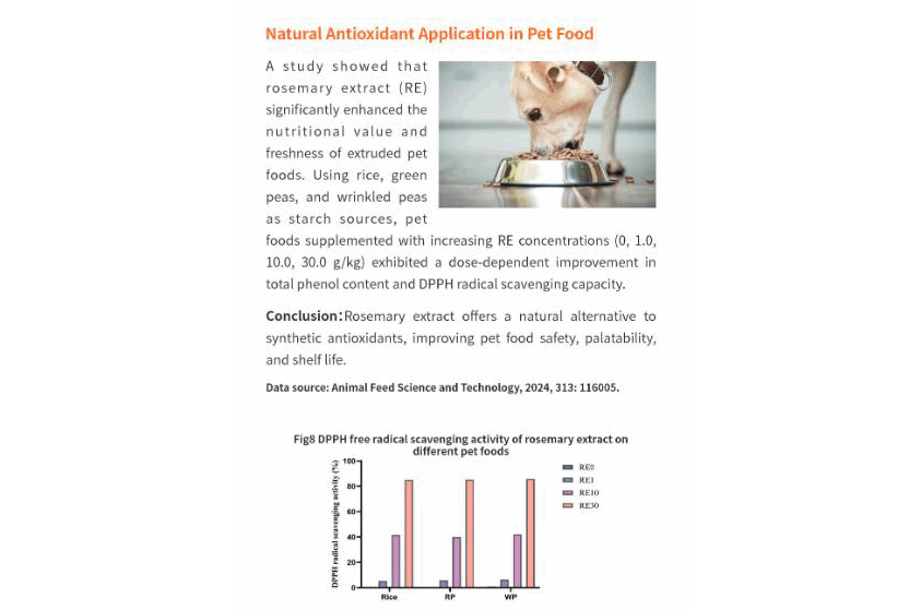 Antioxidant Application in Pet Food